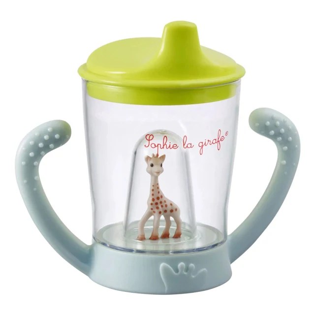 Sophie The Giraffe Σόφι Η Καμηλοπάρδαλη Ποτήρι με Χειρολαβές Non Drip 6m+ (BPA FREE) 180ml - Κωδ S450409 product photo