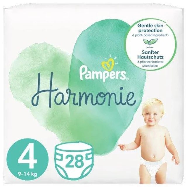 Pampers Harmonie Μέγεθος 4 (9kg-14kg) 28 Πάνες product photo