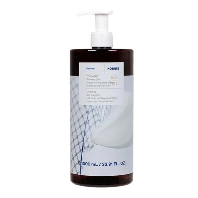 Korres Yoghurt & Purifying Sage Extract Shower Gel 1000ml product photo